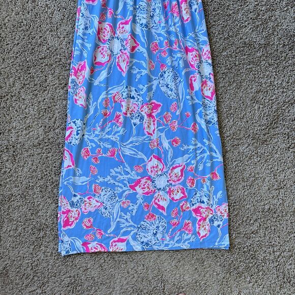 Lilly Pulitzer Helina One Shoulder Midi Dress Multi Bahamian Rhapsody Medium New - Picture 7 of 8